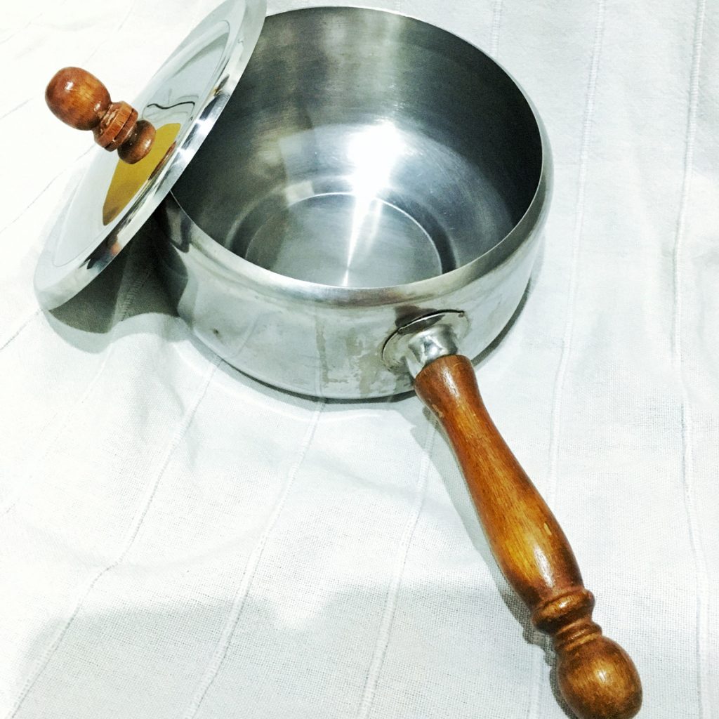 二手木柄把手的精钢煲